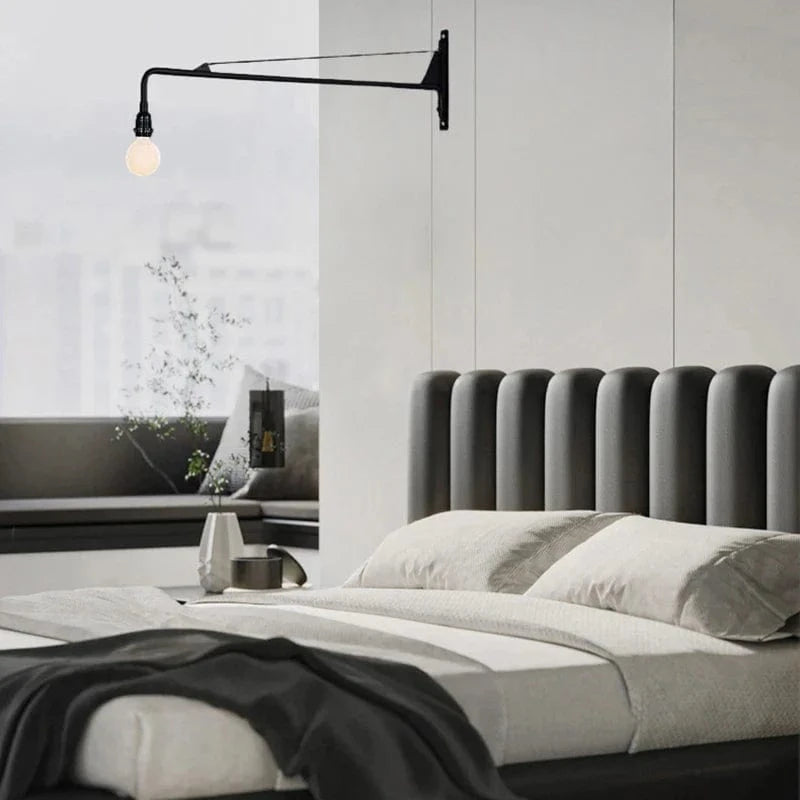 Applique murale rotative à bras long minimaliste avec interrupteur | Marco Lucetti