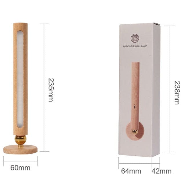 Applique murale rotative en bois Unix. | Marco Lucetti