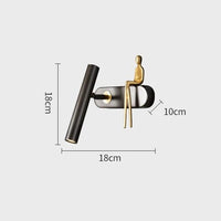 Applique murale rotative en cuivre pur | Marco Lucetti Noir / 3 couleurs