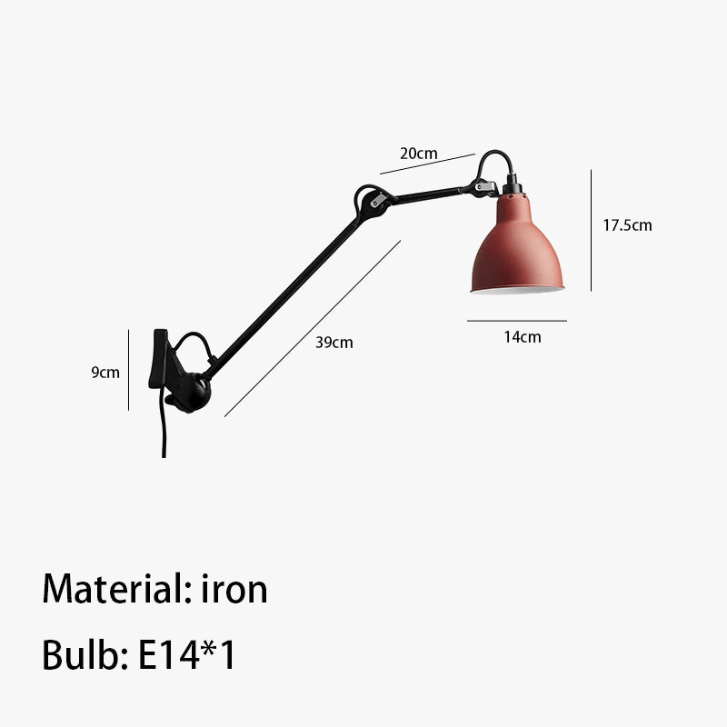 Applique Murale Rotative Métallique avec Prise | Marco Lucetti