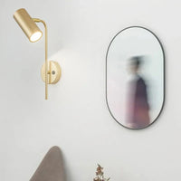 Applique murale rotative moderne pour salon avec LED intégrée et interrupteur - Lampe design pour chambre à coucher ou allée | Marco Lucetti