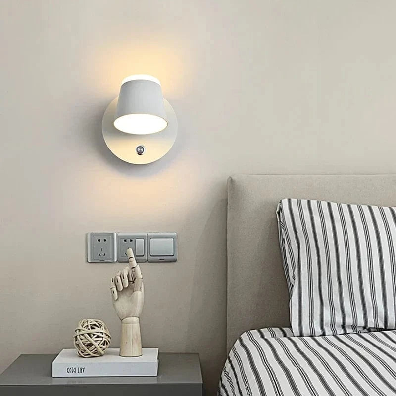 Applique Murale Rotative Nordique avec Interrupteur et Lampe de Lecture LED Réglable | Marco Lucetti