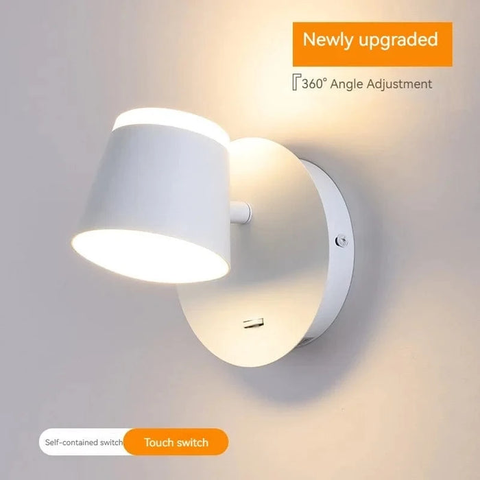 Applique Murale Rotative Nordique avec Interrupteur et Lampe de Lecture LED Réglable | Marco Lucetti