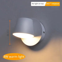 Applique Murale Rotative Nordique avec Interrupteur et Lampe de Lecture LED Réglable | Marco Lucetti A-blanc-3000k / C.A. 110 V