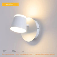 Applique Murale Rotative Nordique avec Interrupteur et Lampe de Lecture LED Réglable | Marco Lucetti Blanc-3000k / C.A. 110 V