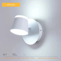 Applique Murale Rotative Nordique avec Interrupteur et Lampe de Lecture LED Réglable | Marco Lucetti Blanc-6500K / C.A. 110 V