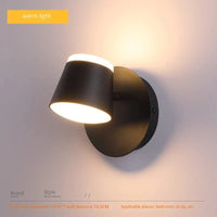 Applique Murale Rotative Nordique avec Interrupteur et Lampe de Lecture LED Réglable | Marco Lucetti Noir-3000K / C.A. 110 V