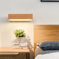 Applique murale rotative nordique en bois massif LED ajustable | Marco Lucetti