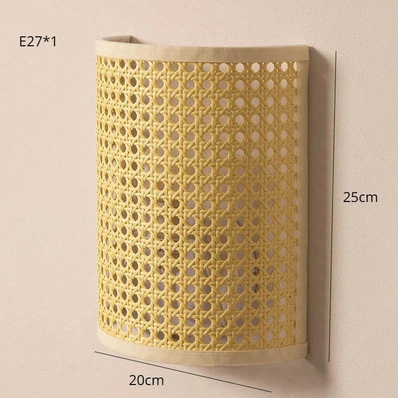 Applique murale rotin Asie Sud-Est avec LED | Marco Lucetti UN / Blanc chaud (2700-3500K)