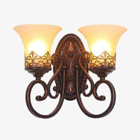 Applique Murale Rustique Rétro Vintage | Marco Lucetti 2 lampes