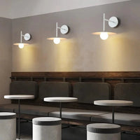 Applique murale Scandinave à bras mobile en verre pour salon, chambre d'hôtel et étude | Marco Lucetti