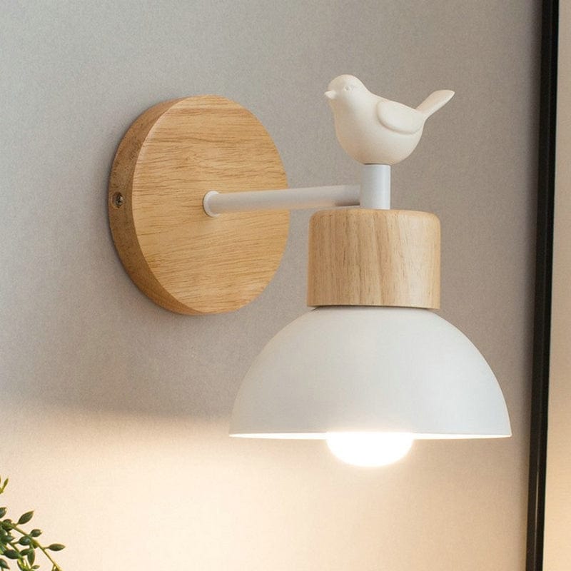 Applique murale scandinave Birdy | Marco Lucetti A - Blanc