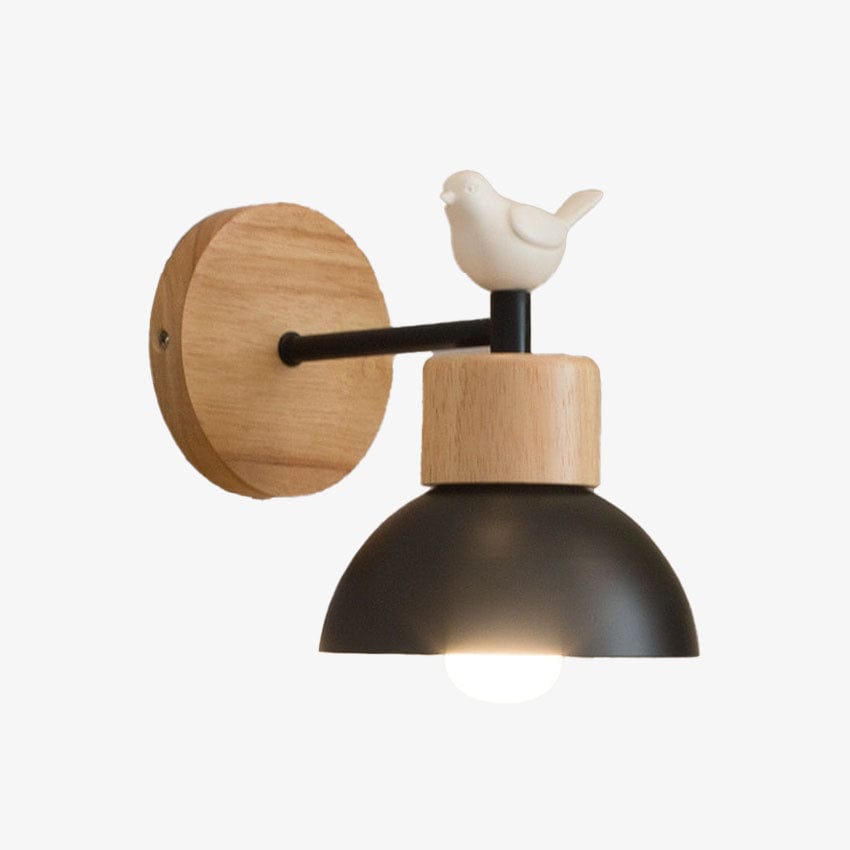 Applique murale scandinave Birdy | Marco Lucetti A - Noir