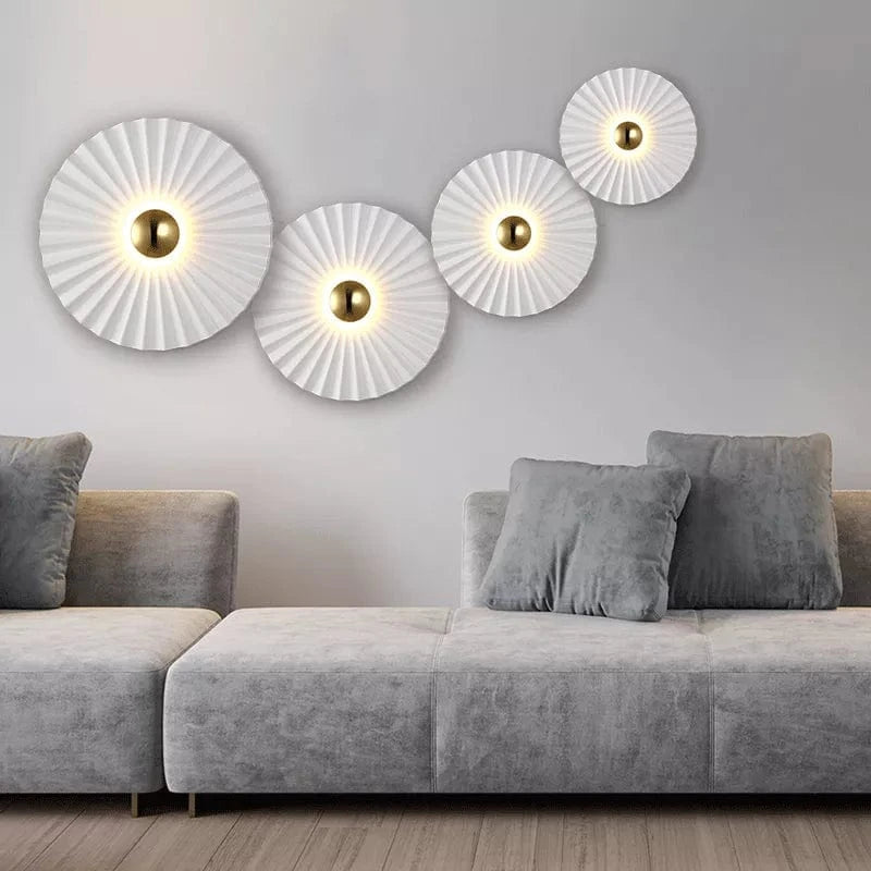 Applique Murale Scandinave Blanche | Marco Lucetti Blanc / Diamètre 20cm / Blanc chaud (2700-3500K)