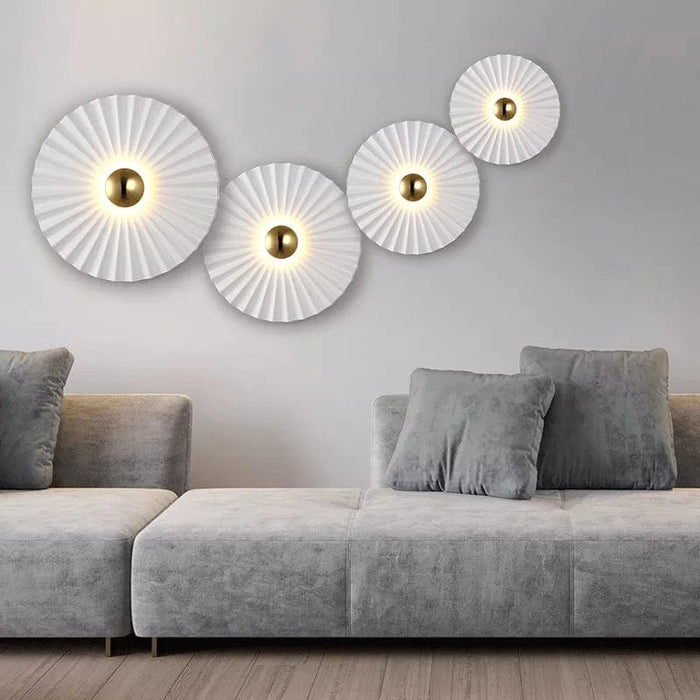 Applique Murale Scandinave Blanche | Marco Lucetti Blanc / Diamètre 20cm / Blanc chaud (2700-3500K)