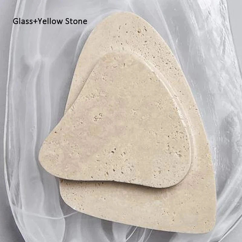 Applique murale scandinave en pierre de verre LED pour usage extérieur résistant à l'eau. | Marco Lucetti