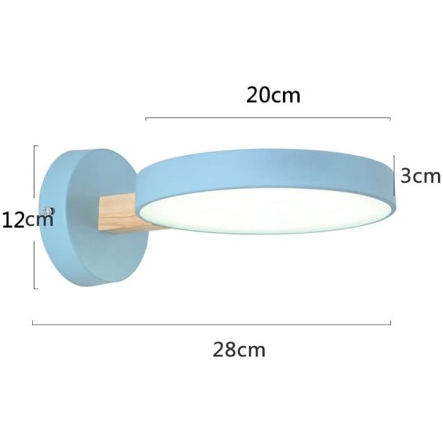 Applique murale scandinave LED Cesia. | Marco Lucetti Bleu