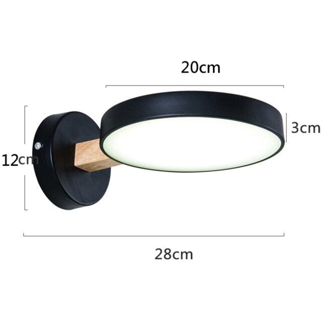 Applique murale scandinave LED Cesia. | Marco Lucetti Noir