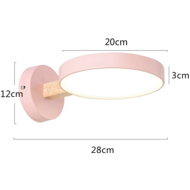 Applique murale scandinave LED Cesia. | Marco Lucetti Rose