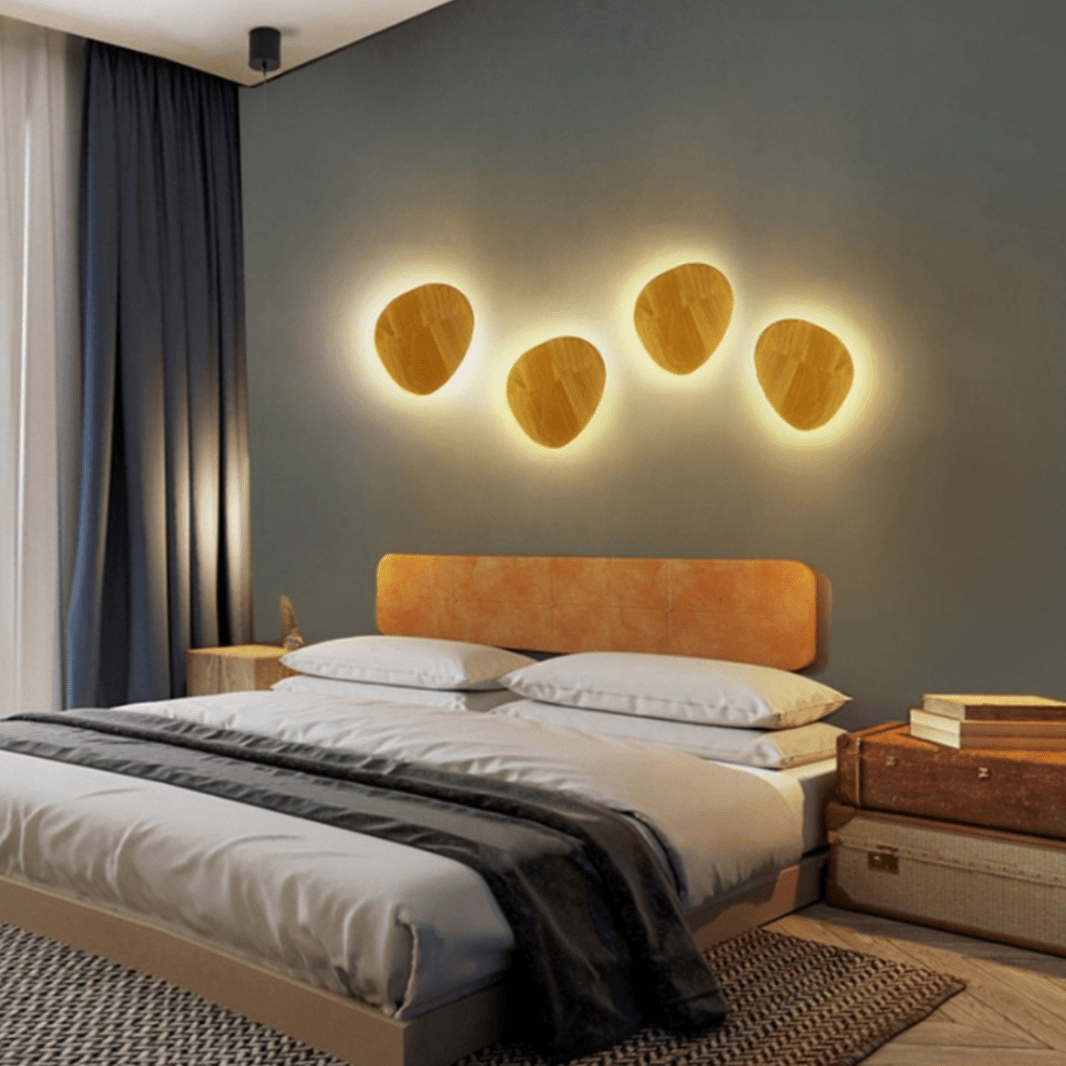 Applique murale scandinave LED ovale en bois | Marco Lucetti