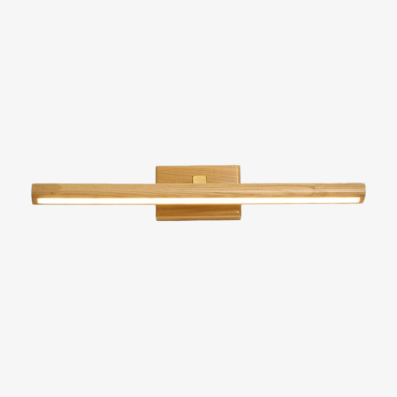Applique murale LED scandinave en bois rectangulaire Andoitza.