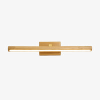 Applique murale LED scandinave en bois rectangulaire Andoitza.