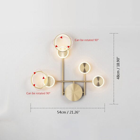 Applique murale Sicily Or Brillant | Marco Lucetti