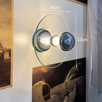 Applique murale Silas Vintage en verre circulaire | Marco Lucetti A / Chaude