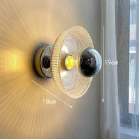 Applique murale Silas Vintage en verre circulaire | Marco Lucetti B / Chaude