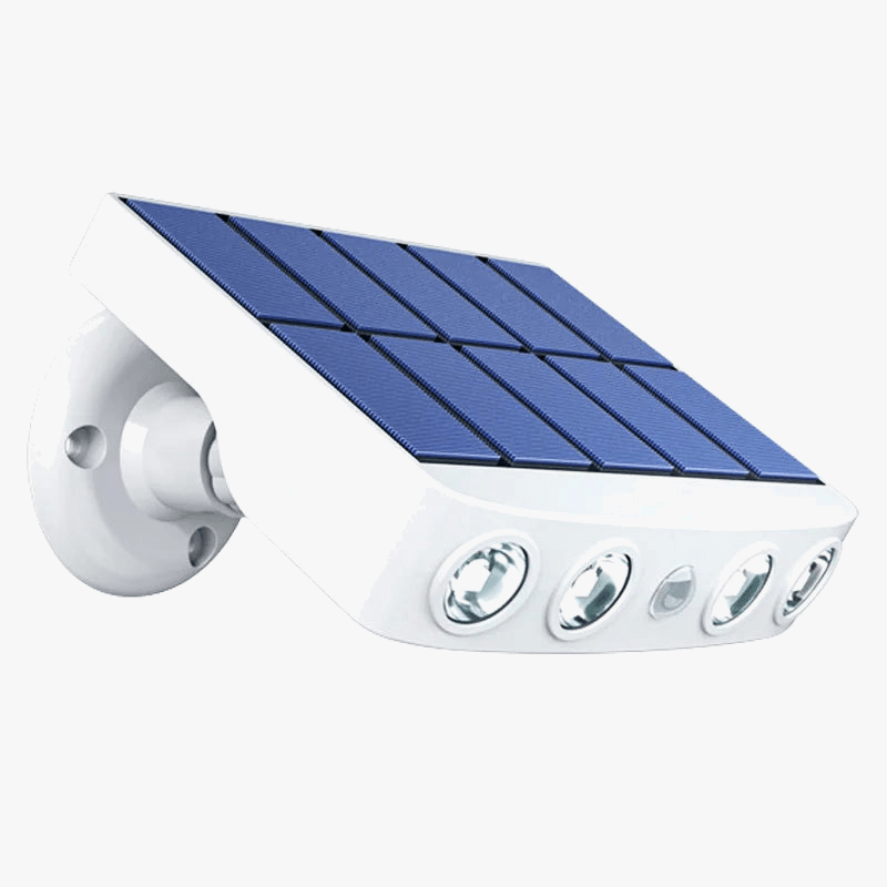 Applique murale solaire extérieure avec capteur de mouvement - Jardin Lumière Solaire Projecteur IP8 Waterproof | Marco Lucetti