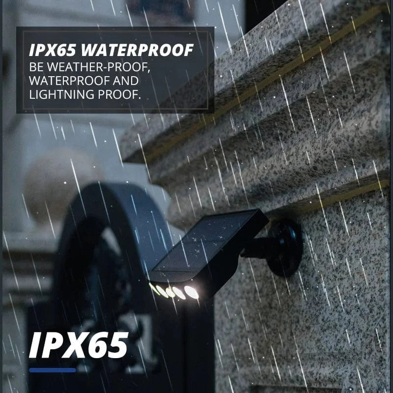 Applique murale solaire extérieure avec capteur de mouvement - Jardin Lumière Solaire Projecteur IP8 Waterproof | Marco Lucetti