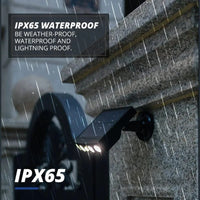 Applique murale solaire extérieure avec capteur de mouvement - Jardin Lumière Solaire Projecteur IP8 Waterproof | Marco Lucetti