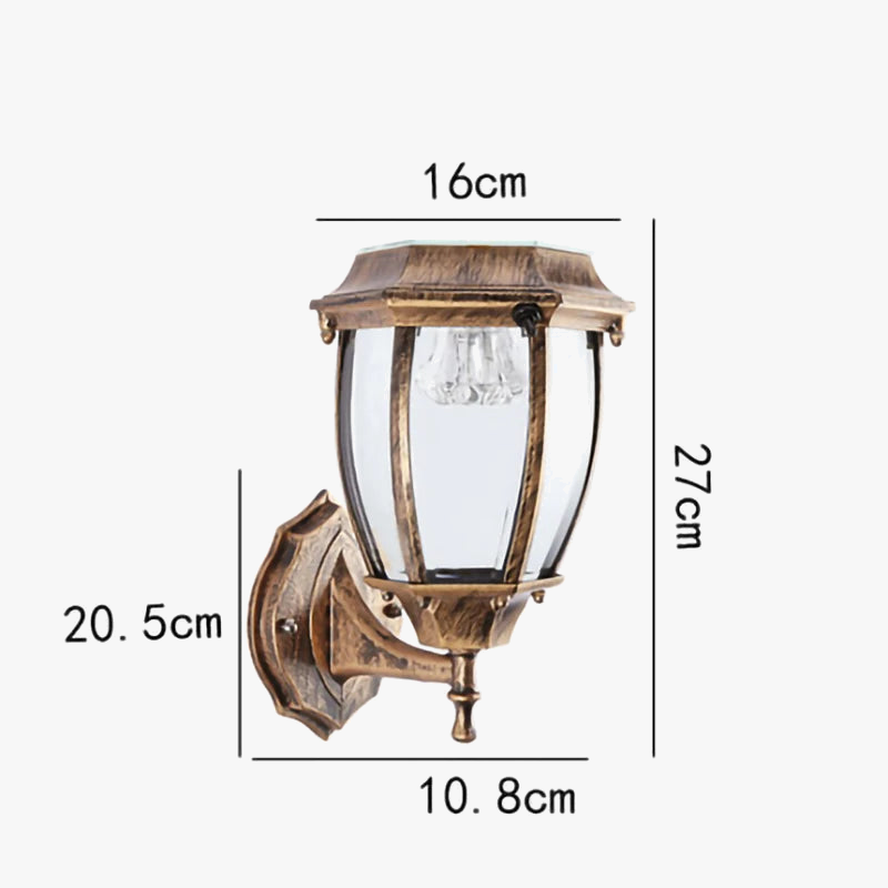 Applique murale solaire LED pour extérieur - Cour lumière villa solaire