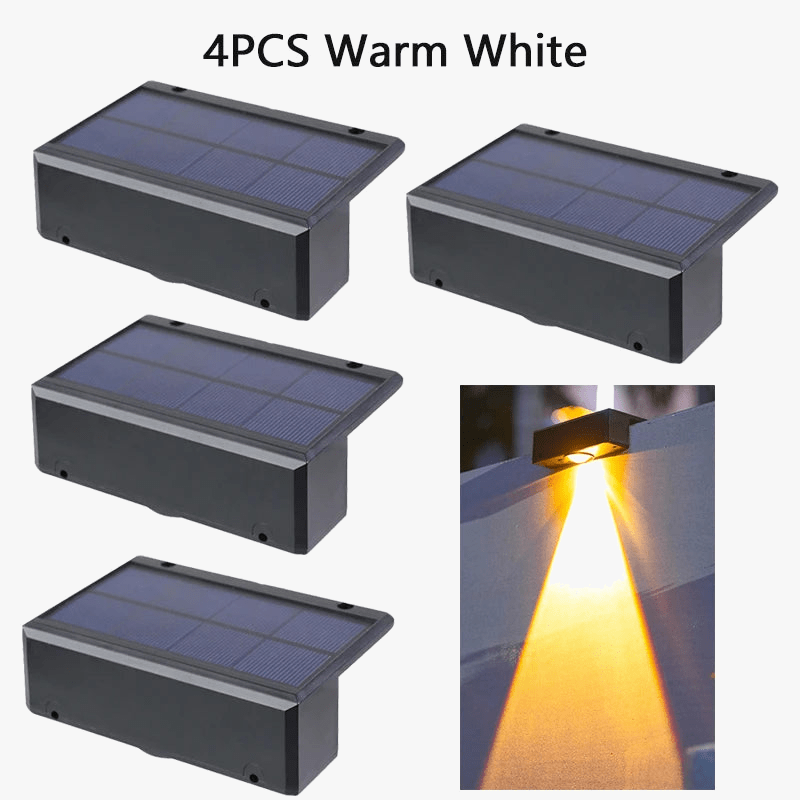 Applique murale solaire LED étanche pour extérieur : idéale pour jardin, balcon et patio | Marco Lucetti