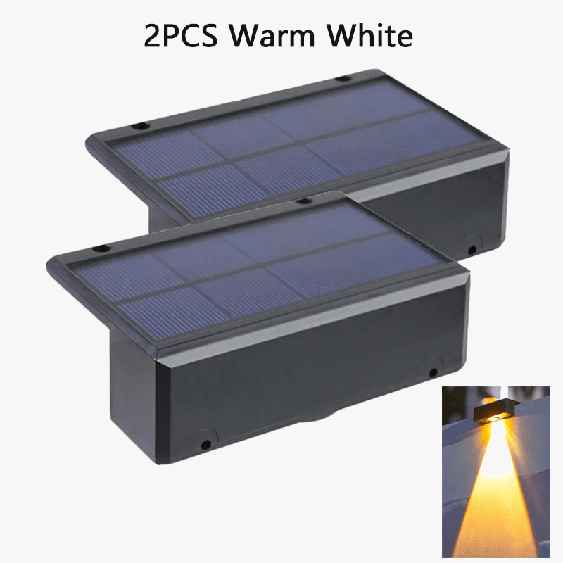 Applique murale solaire LED étanche pour extérieur : idéale pour jardin, balcon et patio | Marco Lucetti