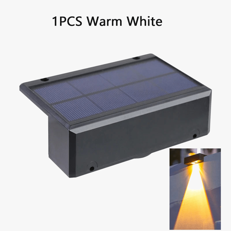 Applique murale solaire LED étanche pour extérieur : idéale pour jardin, balcon et patio | Marco Lucetti