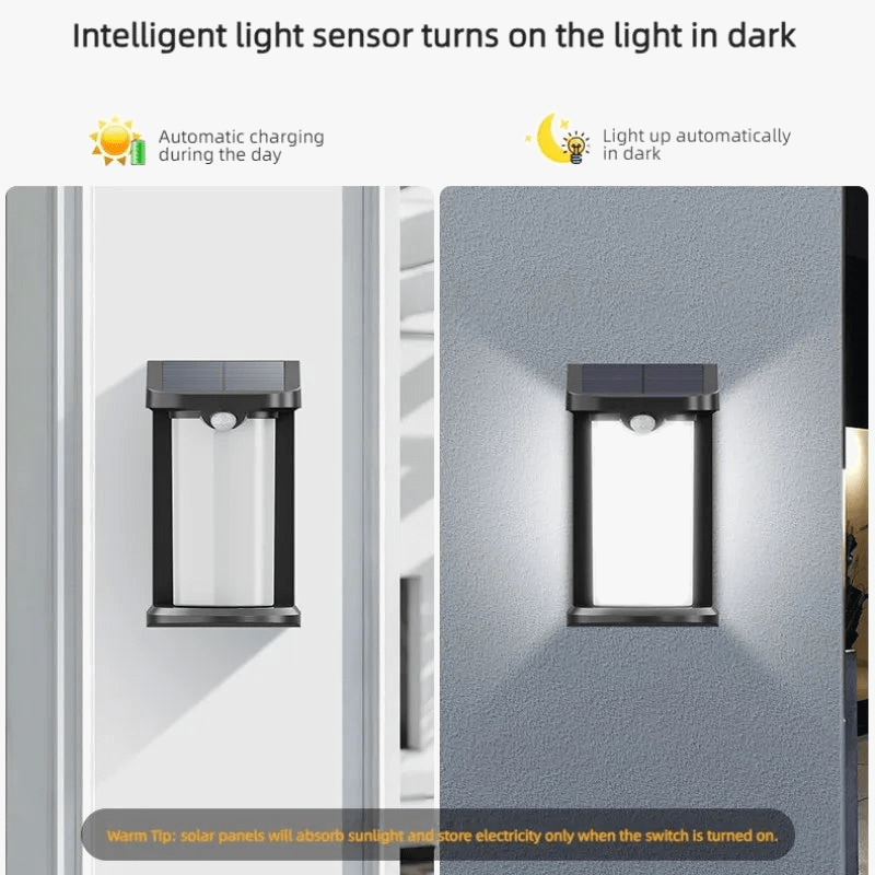 Applique murale solaire LED extérieur avec capteur de mouvement | Marco Lucetti