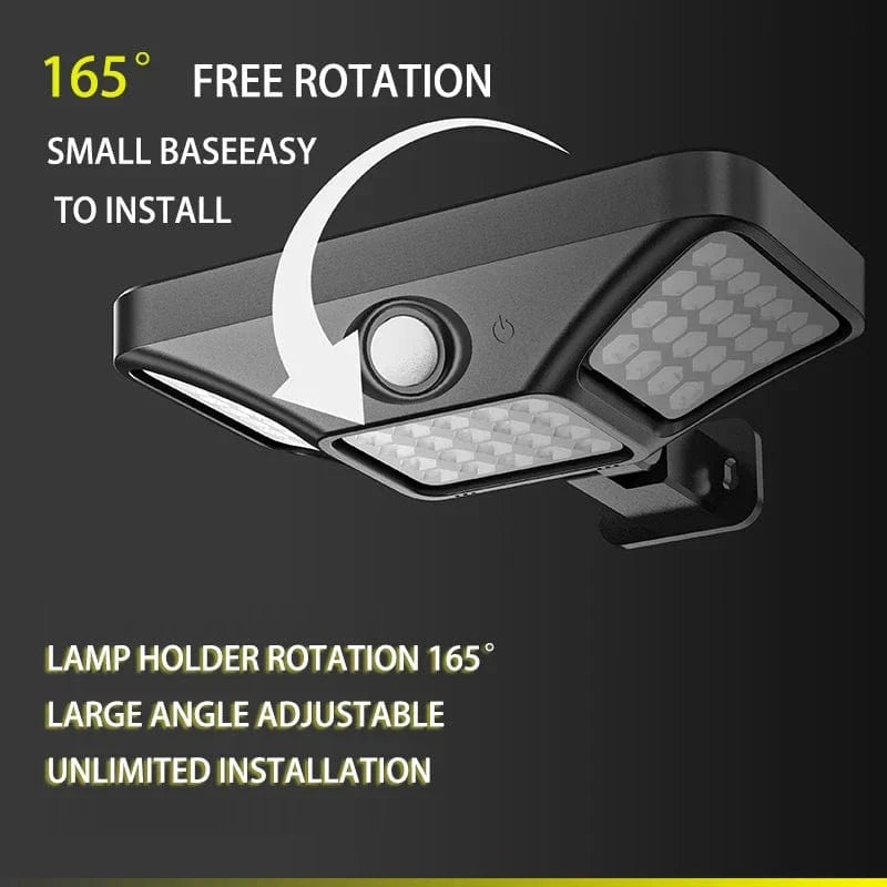 Applique murale solaire Led extérieure pour jardin, cour et couloir - IP65 étanche | Marco Lucetti