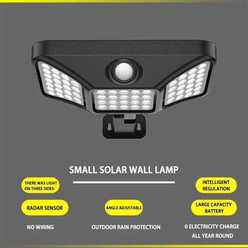 Applique murale solaire Led extérieure pour jardin, cour et couloir - IP65 étanche | Marco Lucetti