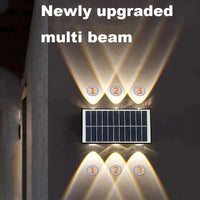 Applique murale solaire LED moderne et étanche pour extérieur – Idéale pour jardin, cour et rue | Marco Lucetti