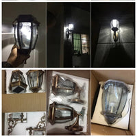 Applique murale solaire LED pour extérieur - Cour lumière villa solaire  | Marco Lucetti