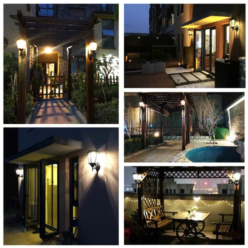 Applique murale solaire LED pour extérieur - Cour lumière villa solaire  | Marco Lucetti