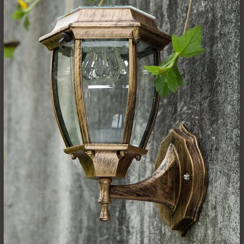 Applique murale solaire LED pour extérieur - Cour lumière villa solaire  | Marco Lucetti