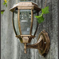 Applique murale solaire LED pour extérieur - Cour lumière villa solaire  | Marco Lucetti