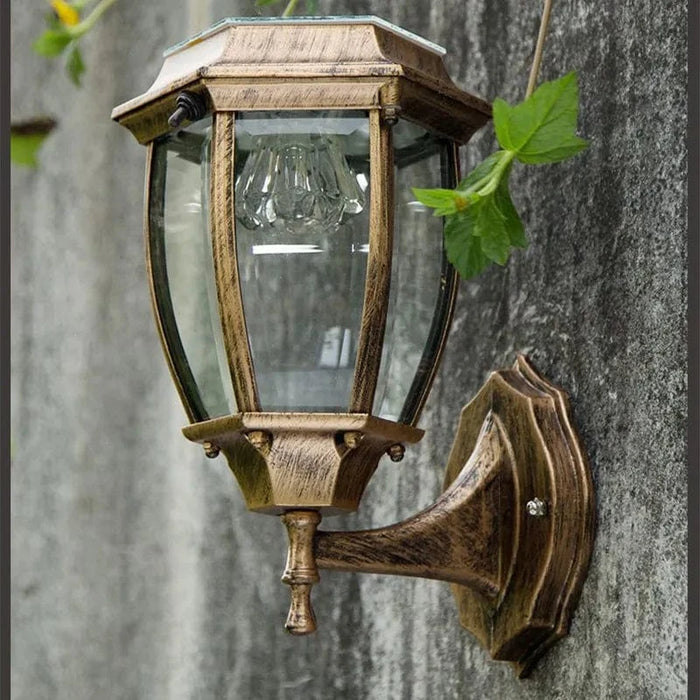 Applique murale solaire LED pour extérieur - Cour lumière villa solaire  | Marco Lucetti
