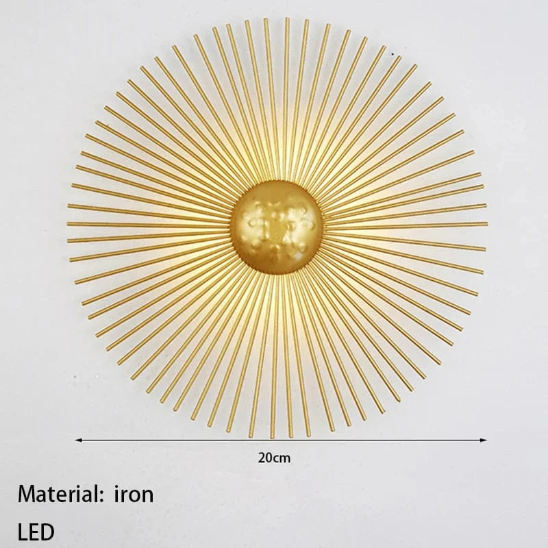 Applique murale soleil LED pour hôtel design | Marco Lucetti Diamètre 20cm / Blanc chaud (2700-3500K)