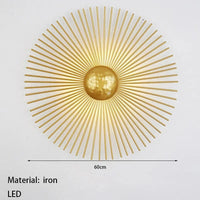 Applique murale soleil LED pour hôtel design | Marco Lucetti Diamètre 60cm / Blanc chaud (2700-3500K)
