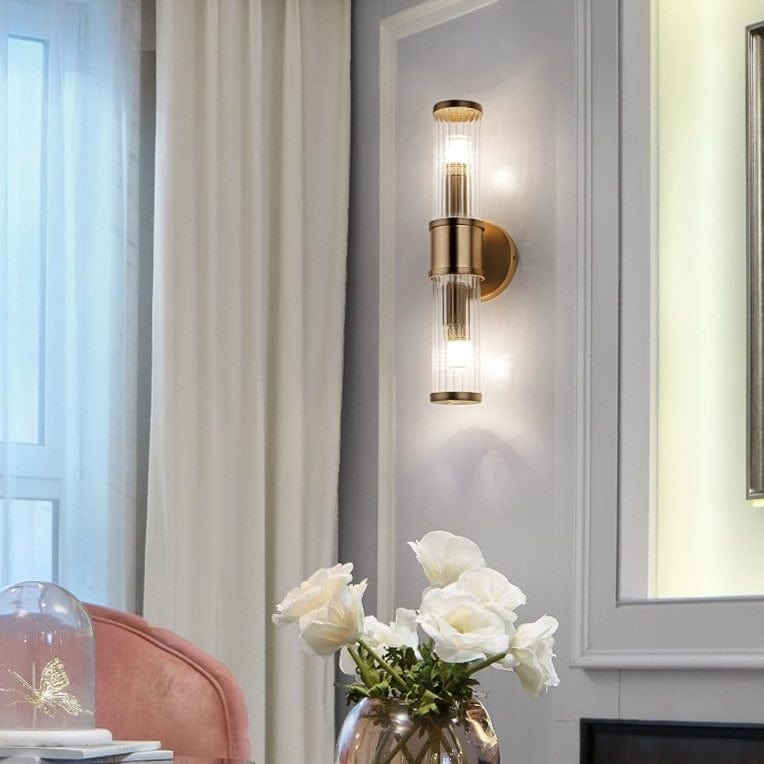 Applique murale Sorya en verre et métal : design moderne | Marco Lucetti