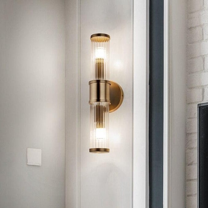 Applique murale Sorya en verre et métal : design moderne | Marco Lucetti