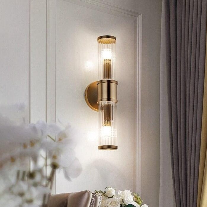 Applique murale Sorya en verre et métal : design moderne | Marco Lucetti